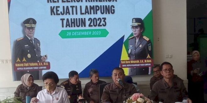 Konfrensi Pers Kejati Lampung, Kamis (28/12)
